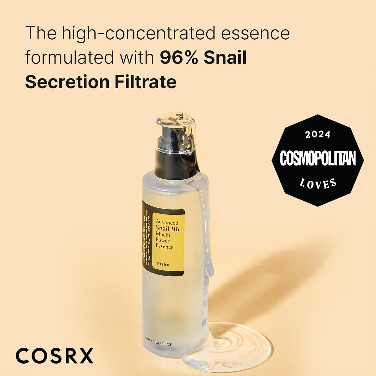 COSRX Advanced Snail 96 Mucin Power Essence: Hydrate and Soothe Your Skin with Snail Mucin - T.E.R