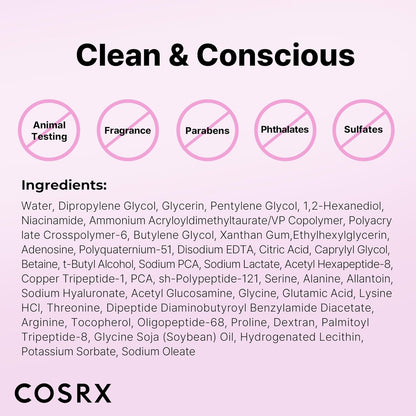 COSRX The 6 Peptide Skin Booster | Firming & Hydrating Essence - T.E.R