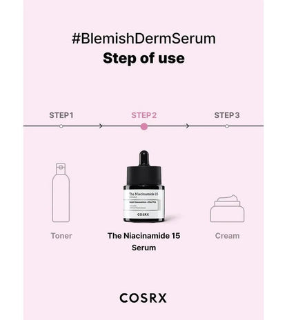 COSRX The Niacinamide 15% Serum | Brightening, Pore - Minimizing & Antioxidant Elixir - T.E.R