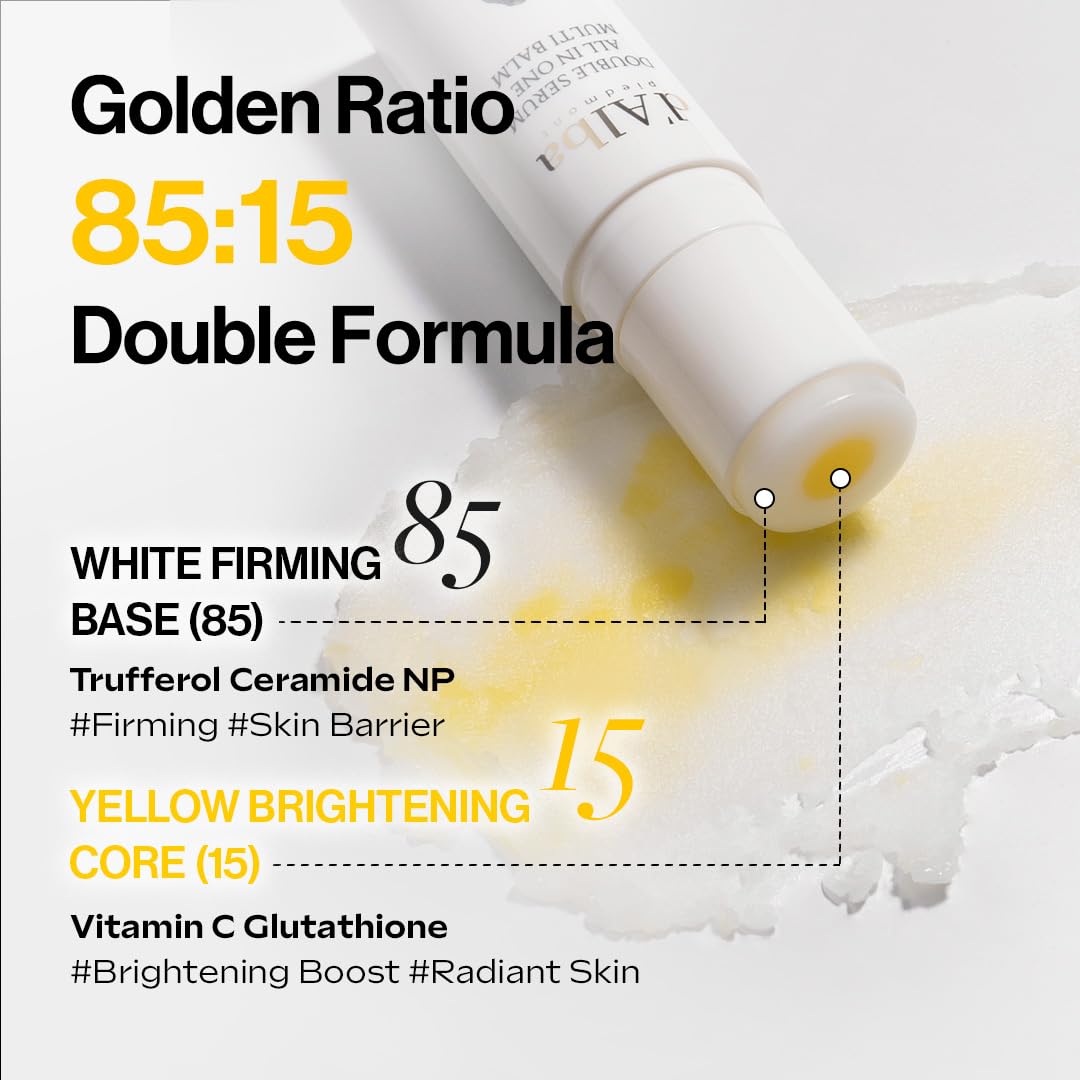 d'Alba Double Serum All In One Multi Balm 10g | Anti - Aging, Brightening & Moisturizing Stick for Eyes, Lips & Face | K - Beauty On - the - Go - T.E.R