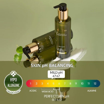 d'Alba Mild Skin Balancing Vegan Cleanser 200ml | Gentle Foaming Face Wash for Sensitive Skin | Hydrating & pH - Balanced K - Beauty - T.E.R