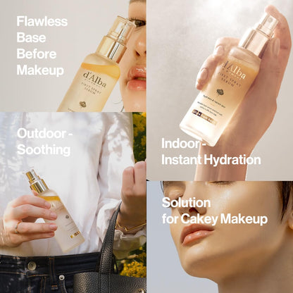 d'Alba White Truffle First Aromatic Spray Serum 60ml | Glow - Boosting Hydration Mist for Radiant, Dewy Skin | K - Beauty Bestseller - T.E.R