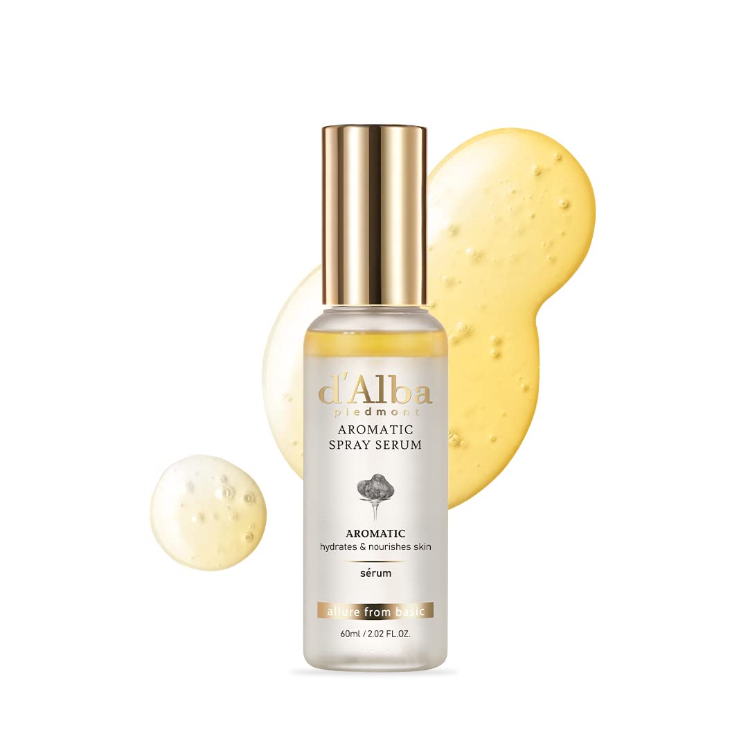 d’Alba White Truffle First Aromatic Spray Serum | Hydrating Glow Mist, Antioxidant Brightening & Firming Spray for Radiant Skin (2.02 fl oz) - T.E.R