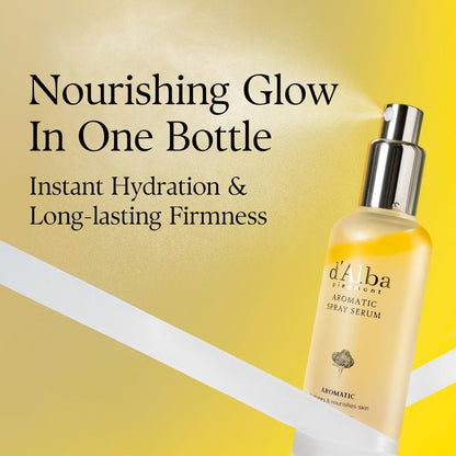 d’Alba White Truffle First Aromatic Spray Serum | Hydrating Glow Mist, Antioxidant Brightening & Firming Spray for Radiant Skin (2.02 fl oz) - T.E.R