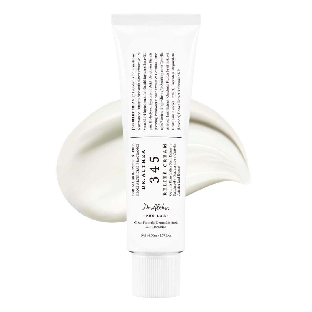 Dr. Althea 345 Relief Cream | Lightweight Daily Moisturizer for Soothing, Hydrating & Repairing Glass Skin Glow - T.E.R
