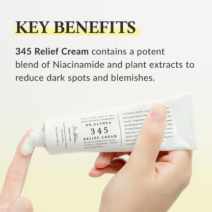 Dr. Althea 345 Relief Cream | Lightweight Daily Moisturizer for Soothing, Hydrating & Repairing Glass Skin Glow - T.E.R