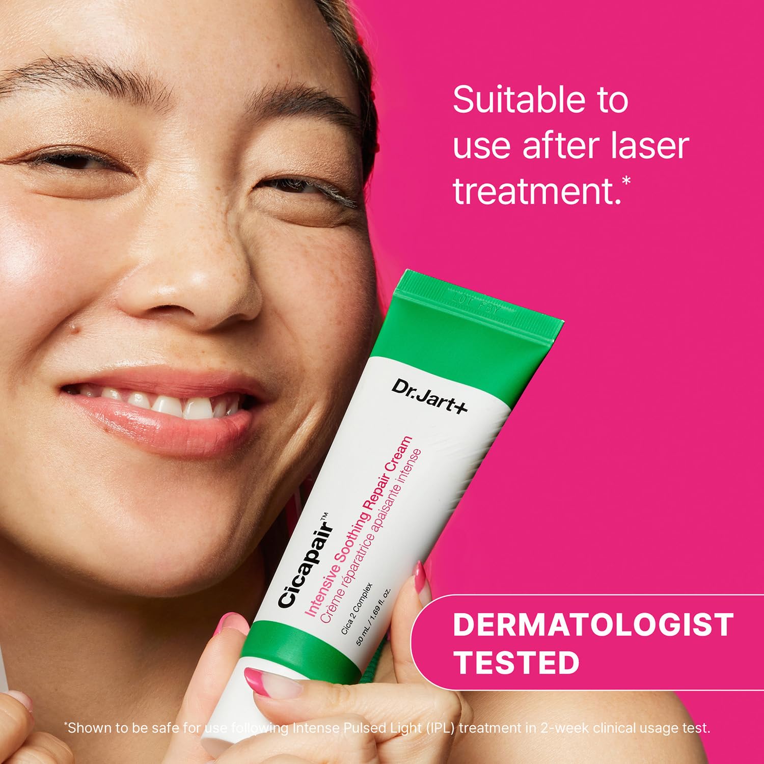 Dr.Jart+ Cicapair™ Sensitive Skin Face Moisturizer | Redness Relief & Barrier Repair Cream with Centella Asiatica – 50ml / 1.69 oz - T.E.R