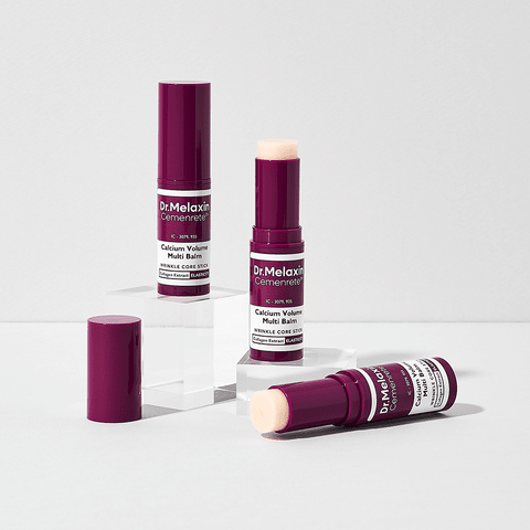 Dr.Melaxin Cemenrete Calcium Volume Multi Balm 9g | Korean Wrinkle Core Stick for Eye, Neck & Face with Collagen, Elastin & Vitamin D - T.E.R
