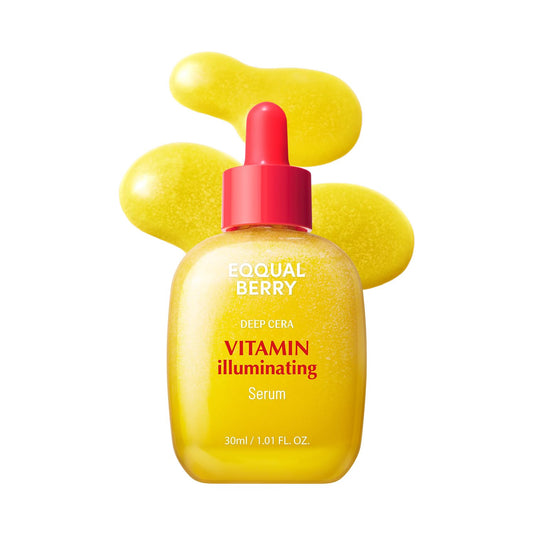 EQQUALBERRY Vitamin Illuminating Serum 30ml | Brightening & Hydrating Korean Serum for Glowing Skin - T.E.R