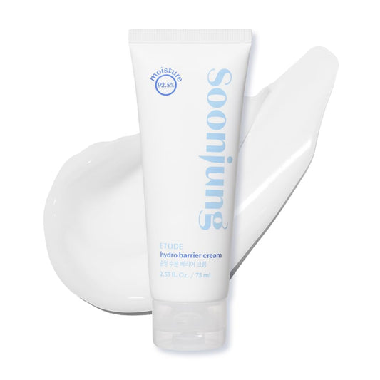ETUDE SoonJung Hydro Barrier Cream 75ml | Lightweight Gel Moisturizer for Sensitive Skin – Deep Hydration, Barrier Repair, Panthenol & Madecassoside - T.E.R