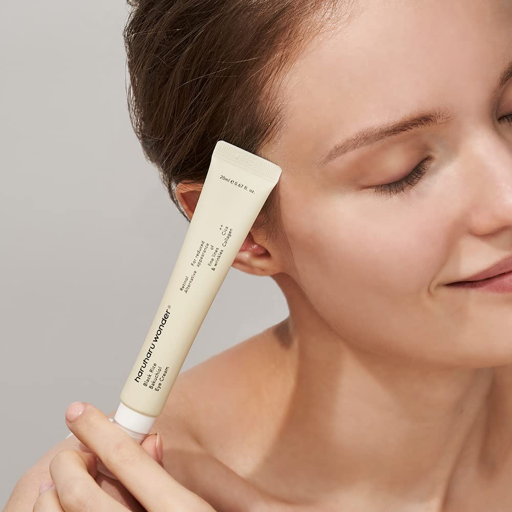 Haruharu Wonder Black Rice Bakuchiol Eye Cream: Reduce Wrinkles and Dark Circles - T.E.R