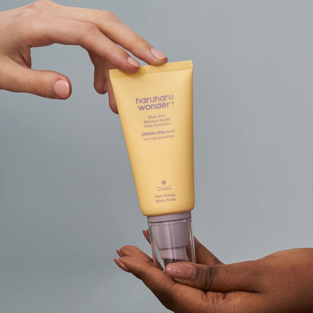 Haruharu Wonder Black Rice Moisture Airyfit Sunscreen SPF 50+ PA++++ | Lightweight, Hydrating, and Broad - Spectrum Protection - T.E.R