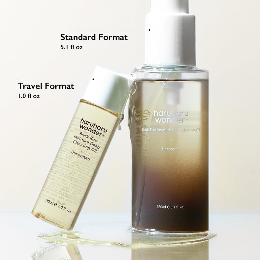 Haruharu Wonder Black Rice Moisture Deep Cleansing Oil: Gentle Cleansing and Deep Hydration - T.E.R