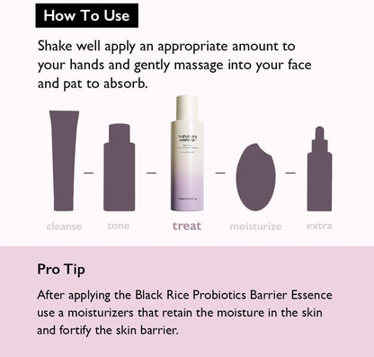 Haruharu WONDER Black Rice Probiotics Barrier Essence | Hydrating and Strengthening Essence for All Skin Types - T.E.R