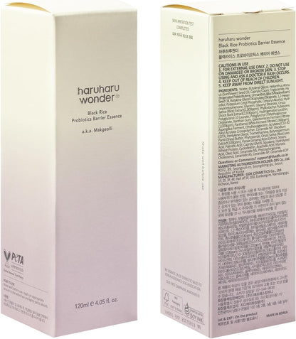 Haruharu WONDER Black Rice Probiotics Barrier Essence | Hydrating and Strengthening Essence for All Skin Types - T.E.R