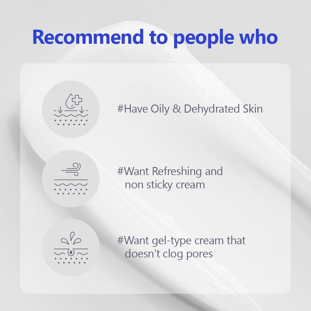 IsNtree Hyaluronic Acid Aqua Gel Cream | Lightweight Hydration for Oily and Combination Skin - T.E.R