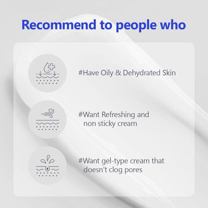 IsNtree Hyaluronic Acid Aqua Gel Cream | Lightweight Hydration for Oily and Combination Skin - T.E.R