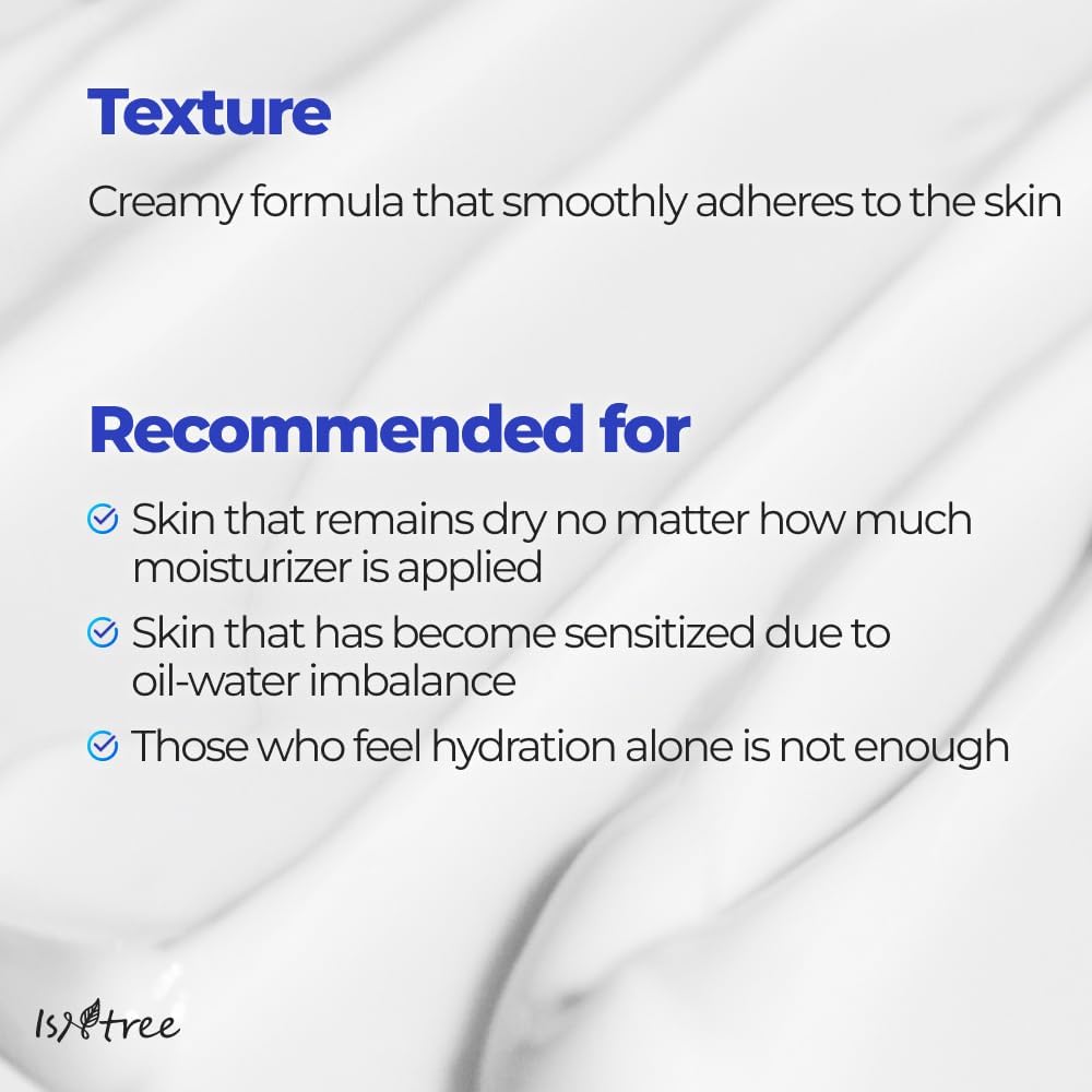 ISNTREE Hyaluronic Acid Moist Cream 100ml | Deep Hydration & Oil - Moisture Balance | Korean Skincare | Non - Greasy & Fast Absorbing - T.E.R