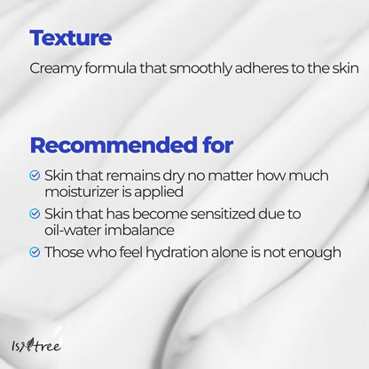 ISNTREE Hyaluronic Acid Moist Cream 100ml | Deep Hydration & Oil - Moisture Balance | Korean Skincare | Non - Greasy & Fast Absorbing - T.E.R