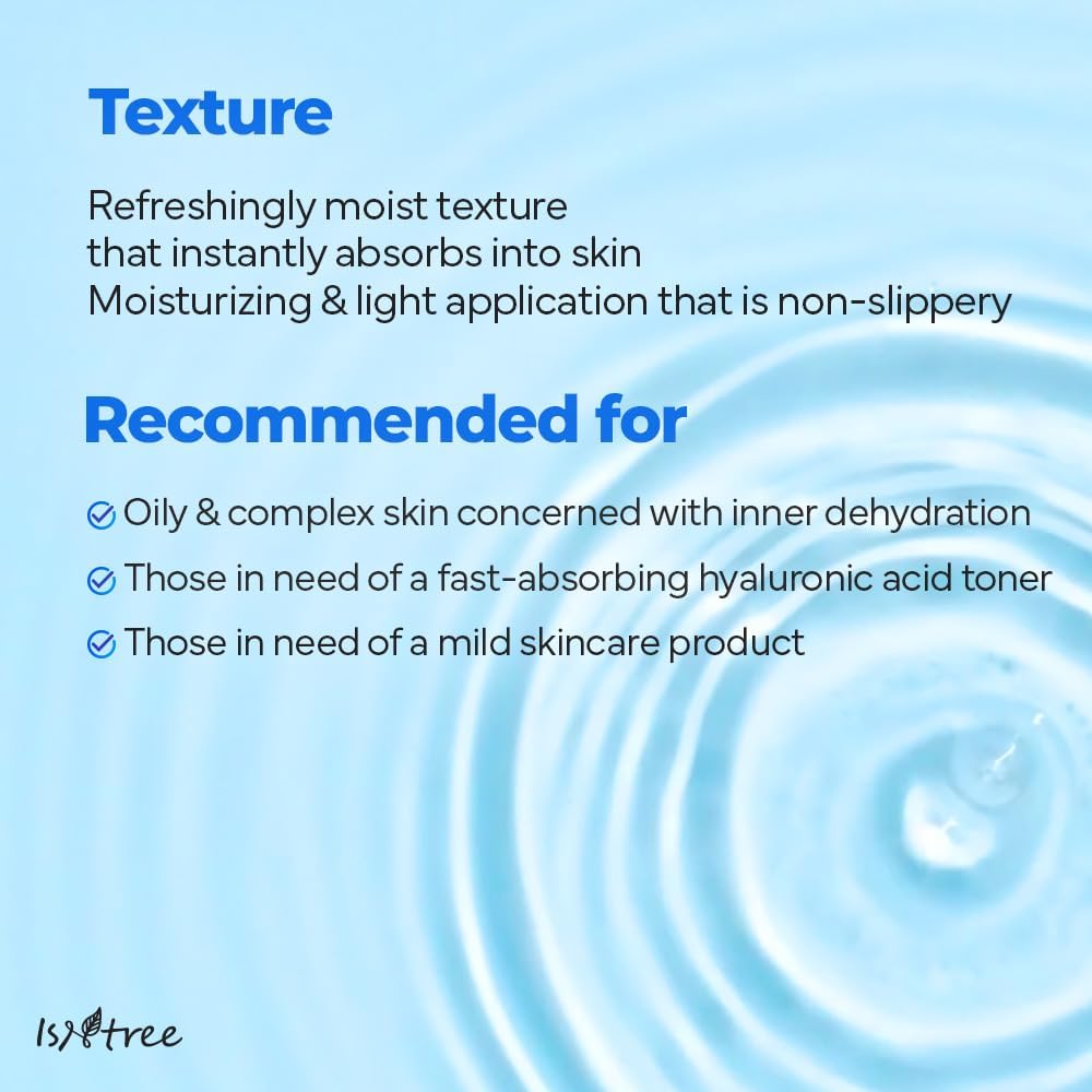 ISNTREE Ultra - Low Molecular Hyaluronic Acid Toner 300ml | Deep Hydration & Skin Smoothing | Vegan Korean Skincare - T.E.R