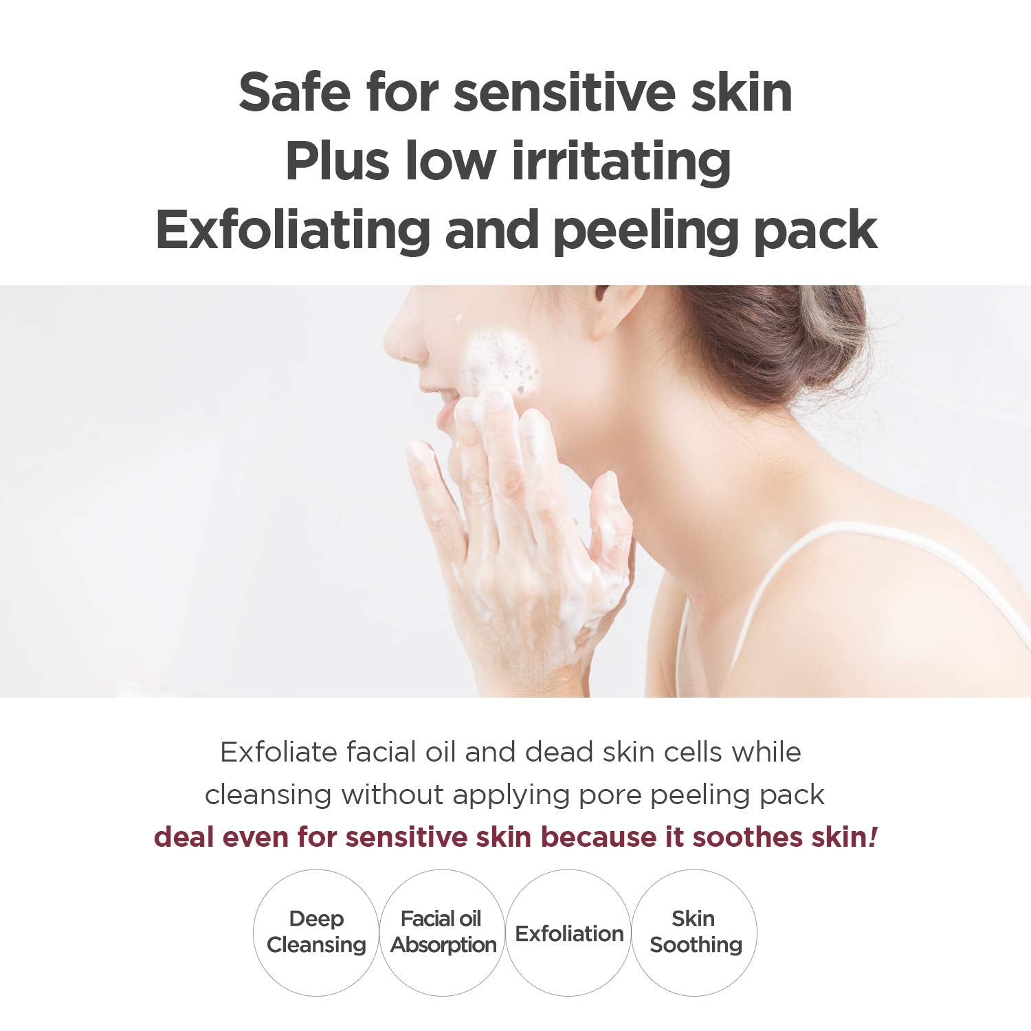 Ma:nyo Deep Pore Cleansing Soda Foam | Gentle Cleansing for Sensitive Skin - T.E.R