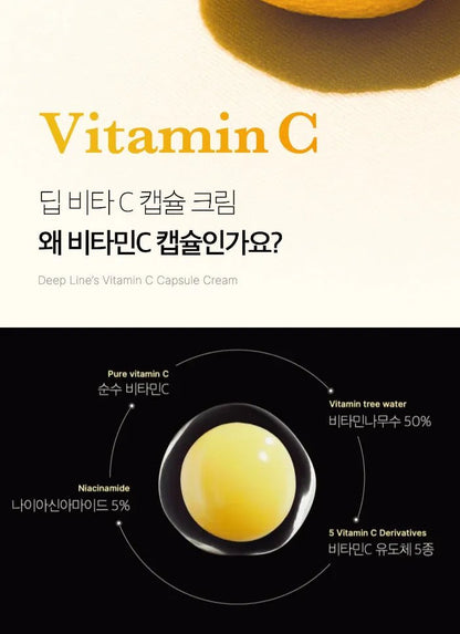 Medicube Deep Vita C Capsule Cream | Brightening & Antioxidant Power - T.E.R
