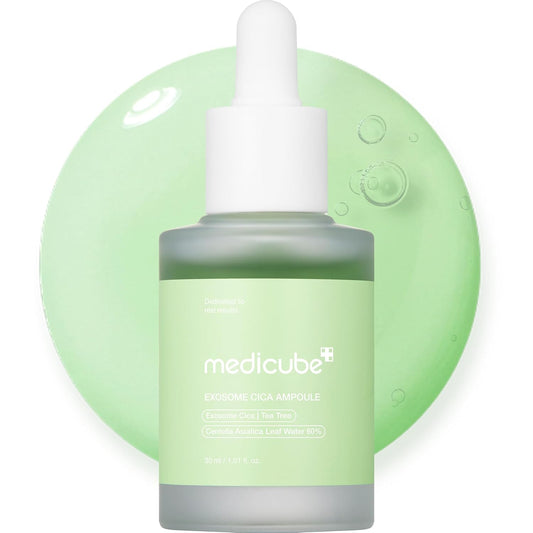 Medicube Exosome Cica Tea Tree Ampoule | Sensitive Skin Calming Serum with Centella & Tea Tree | Soothing, Hydrating, Redness Care | 30ml - T.E.R