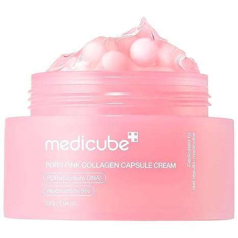 Medicube PDRN Pink Collagen Capsule Cream | Firming & Brightening Moisturizer with PDRN + Niacinamide 5% - T.E.R