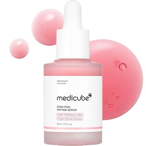 Medicube PDRN Pink Peptide Serum | Repairing & Firming Serum with PDRN + 5 Peptides for Smooth, Glowing Skin - T.E.R