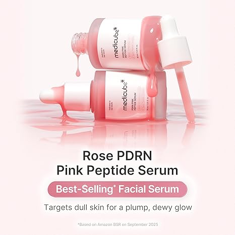 Medicube PDRN Pink Peptide Serum | Repairing & Firming Serum with PDRN + 5 Peptides for Smooth, Glowing Skin - T.E.R