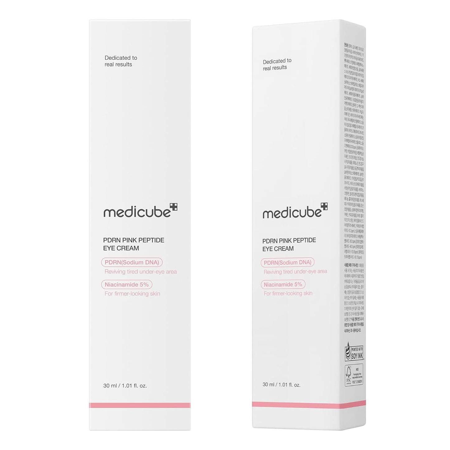 Medicube Salmon DNA PDRN Pink Peptide Eye Serum | Anti - Aging, Brightening & Hydrating Eye Treatment for Fine Lines, Dark Circles & Puffiness - T.E.R