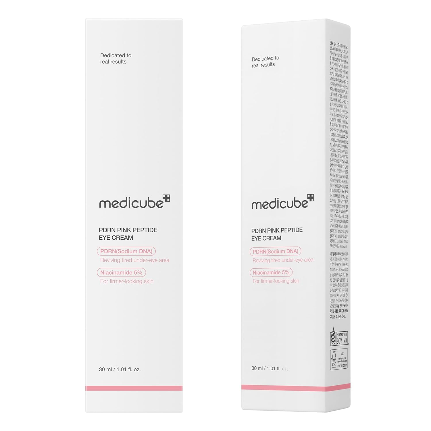 Medicube Salmon DNA PDRN Pink Peptide Eye Serum | Anti - Aging, Brightening & Hydrating Eye Treatment for Fine Lines, Dark Circles & Puffiness - T.E.R