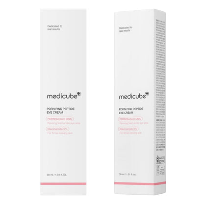 Medicube Salmon DNA PDRN Pink Peptide Eye Serum | Anti - Aging, Brightening & Hydrating Eye Treatment for Fine Lines, Dark Circles & Puffiness - T.E.R