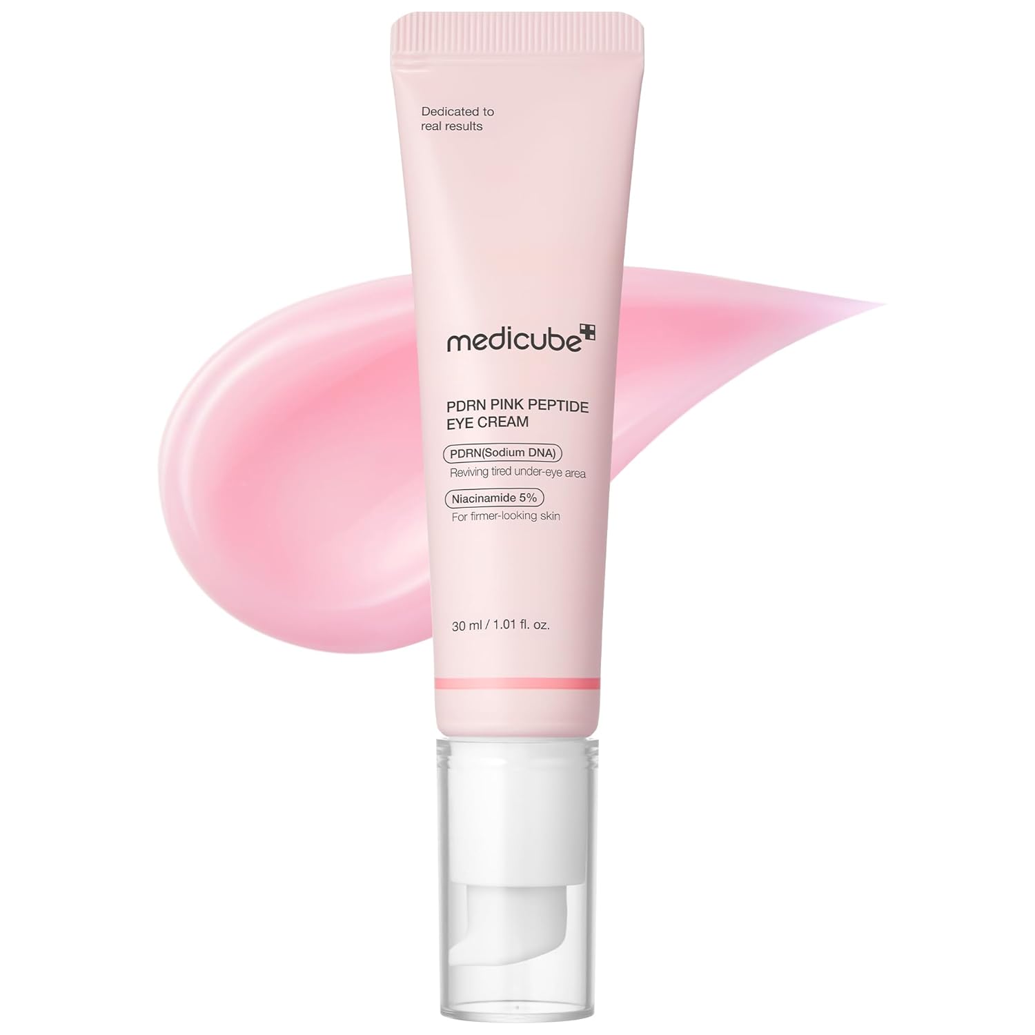 Medicube Salmon DNA PDRN Pink Peptide Eye Serum | Anti - Aging, Brightening & Hydrating Eye Treatment for Fine Lines, Dark Circles & Puffiness - T.E.R