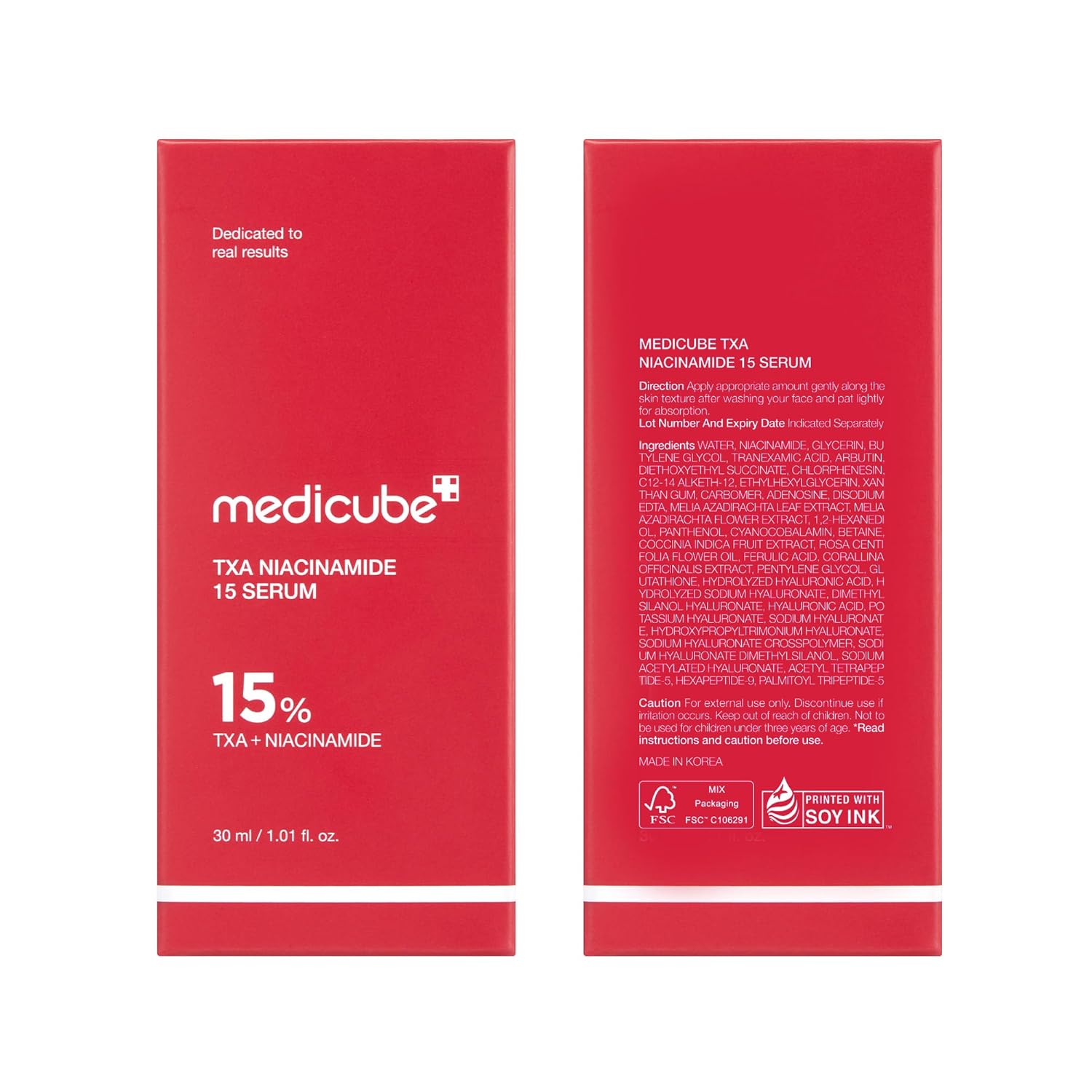 Medicube TXA + Niacinamide 15% Glow Serum | Brightening Korean Serum for Dark Spots, Uneven Tone & Radiant Skin - T.E.R