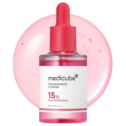Medicube TXA + Niacinamide 15% Glow Serum | Brightening Korean Serum for Dark Spots, Uneven Tone & Radiant Skin - T.E.R