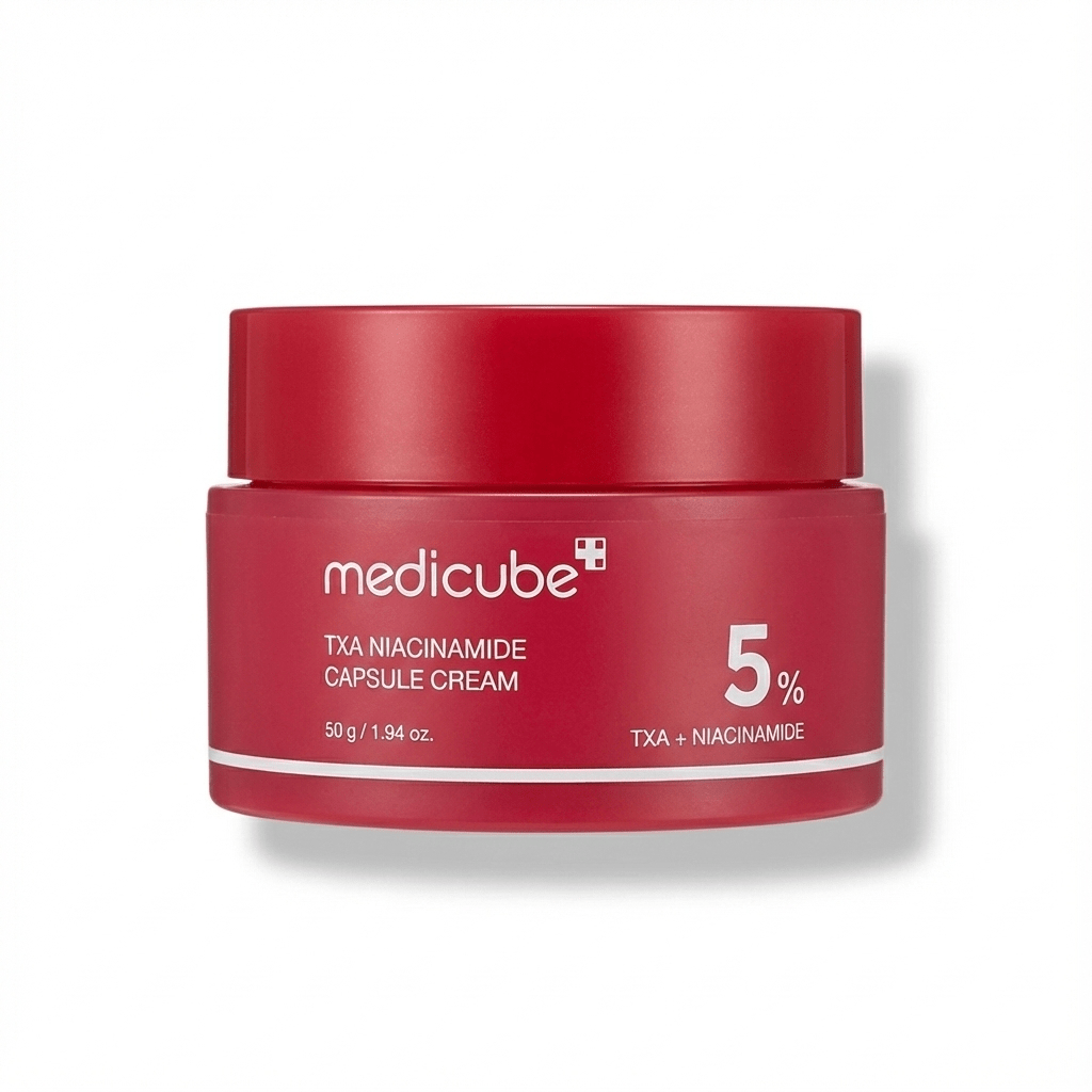 Medicube TXA + Niacinamide Capsule Cream | Brightening & Hydrating Dual - Texture Cream for Uneven Tone & Dark Spots - T.E.R
