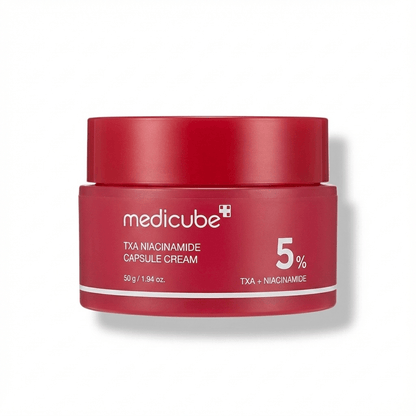 Medicube TXA + Niacinamide Capsule Cream | Brightening & Hydrating Dual - Texture Cream for Uneven Tone & Dark Spots - T.E.R