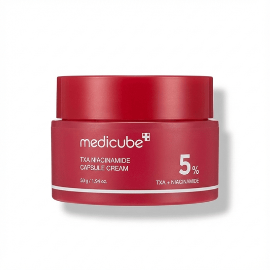 Medicube TXA + Niacinamide Capsule Cream | Brightening & Hydrating Dual - Texture Cream for Uneven Tone & Dark Spots - T.E.R
