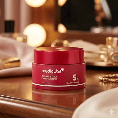 Medicube TXA + Niacinamide Capsule Cream | Brightening & Hydrating Dual - Texture Cream for Uneven Tone & Dark Spots - T.E.R