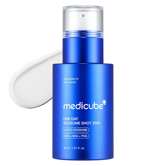 Medicube Zero Exosome Shot 2,000 | Exosome + AHA+BHA+PHA Texture - Smoothing Booster Serum for Pores & Dead Skin | 1.01 fl oz - T.E.R
