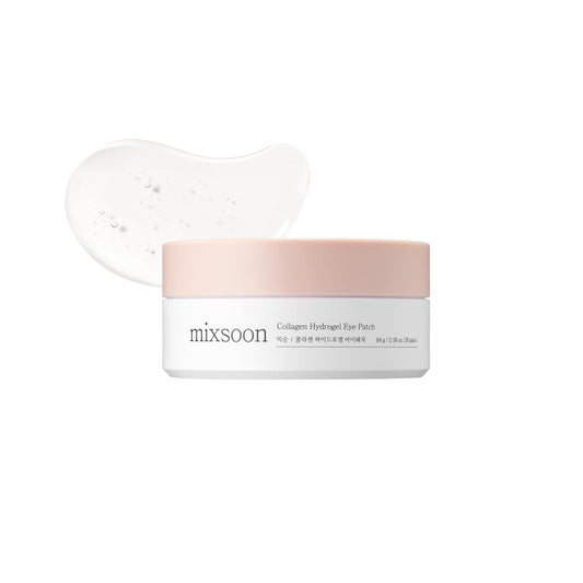 MIXSOON Collagen Hydrogel Eye Patch (60pcs) | Cooling, Brightening & Anti - Aging Under Eye Treatment - T.E.R