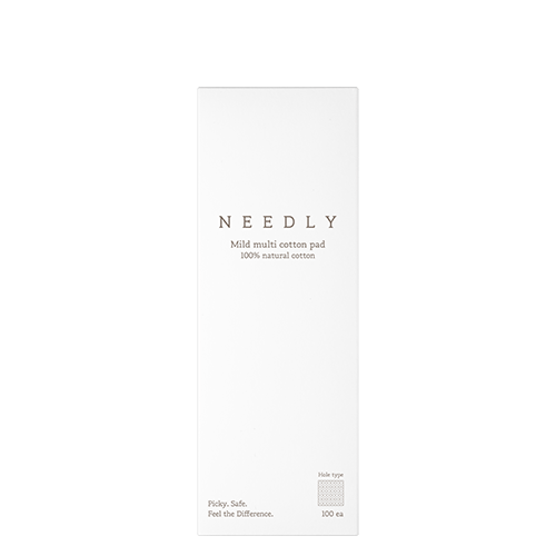 NEEDLY Mild Multi Cotton Pad | 100 Count 100% Pure Cotton for Toner & Skincare Application - T.E.R