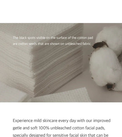 NEEDLY Mild Multi Cotton Pad | 100 Count 100% Pure Cotton for Toner & Skincare Application - T.E.R