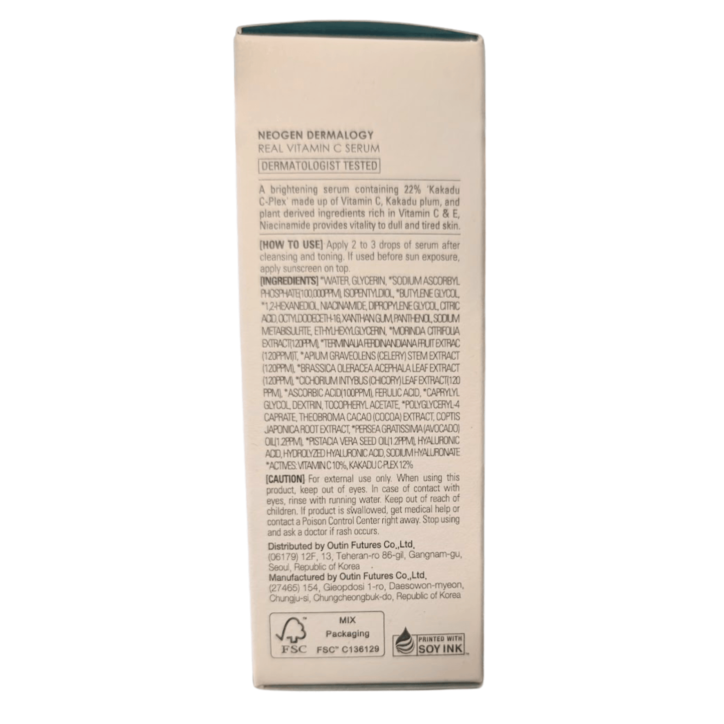 NEOGEN Dermalogy Real Vitamin C Serum | 22% Brightening Serum for Radiant, Hydrated Skin - T.E.R