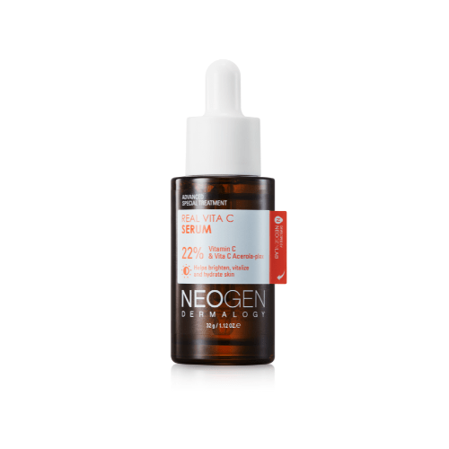 NEOGEN Real Vita C Serum 22% | Brightening & Firming Vitamin C Face Serum for Dull, Uneven Skin (32g) - T.E.R