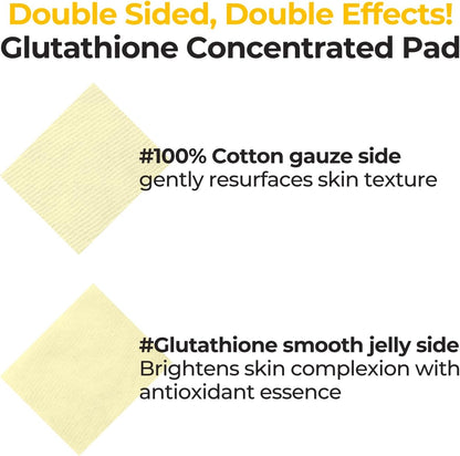 numbuzin No.5+ Niacinamide Concentrated Toner Pad | Glutathione, Niacinamide, PHA & LHA, 180ml/70pads/6.08fl.oz - T.E.R
