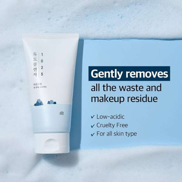 ROUND LAB 1025 Dokdo Cleanser | Low pH Hydrating Cleanser for Sensitive Skin - T.E.R