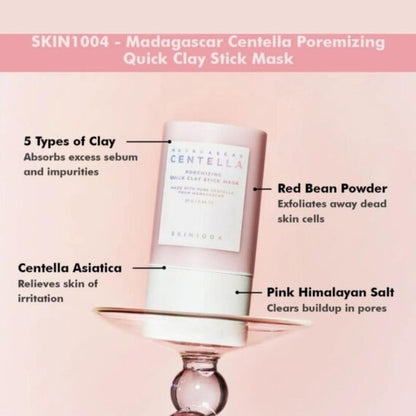 SKIN1004 Madagascar Centella Poremizing Quick Clay Stick Mask | 5 - Clay Pore Detox & Gentle Exfoliation - T.E.R