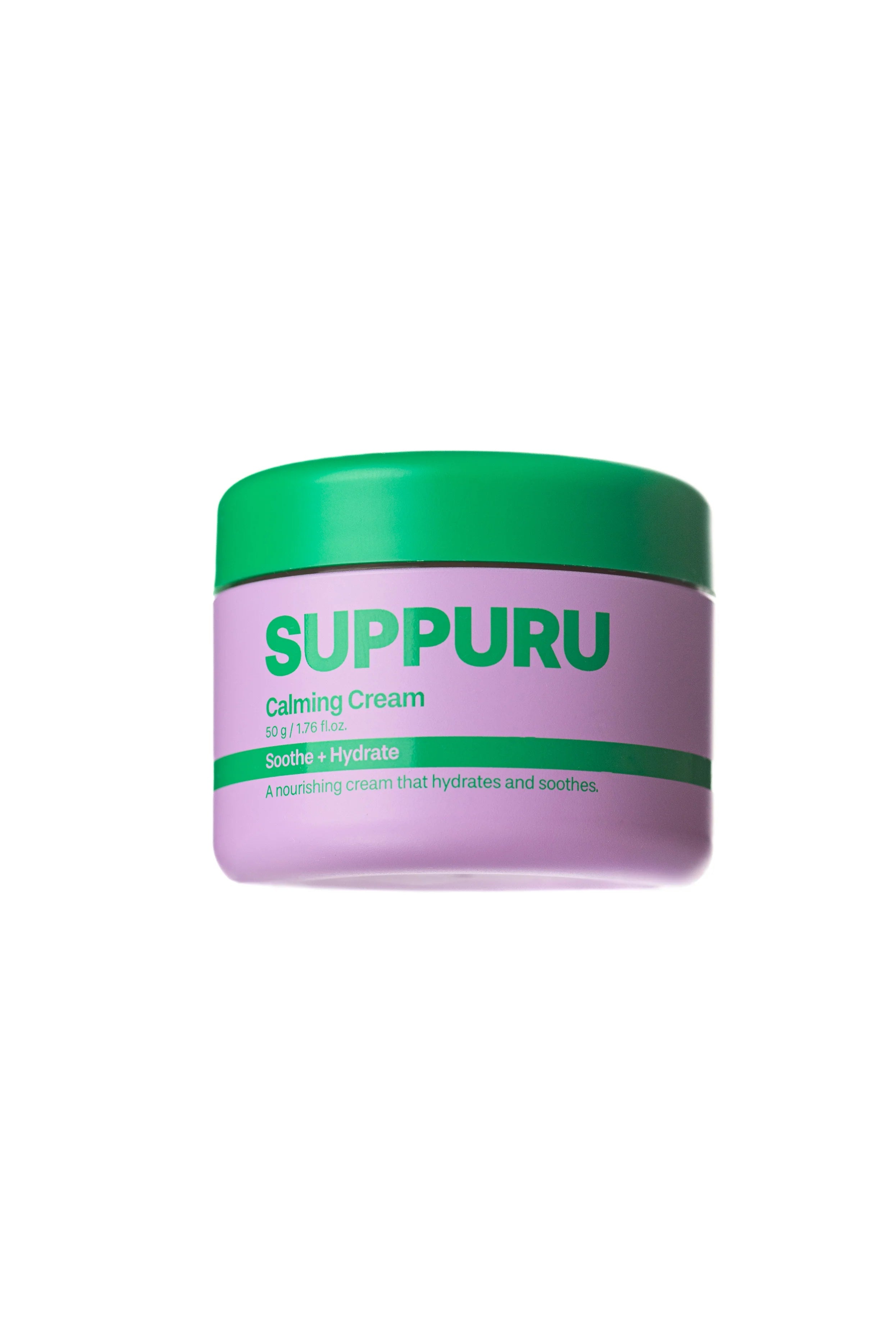 SUPPURU Calming Cream | Soothing Moisturizer for Sensitive & Acne - Prone Skin (50g) - T.E.R